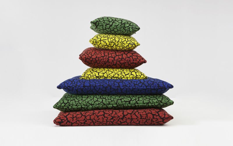 Rift cushion blue 40x40 Sancal
