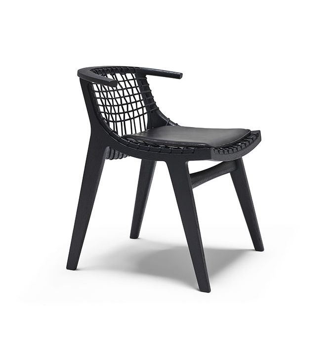 Klismos Chair black with Felt gliders Knoll International Klismos Chair black with Felt gliders Knoll International
