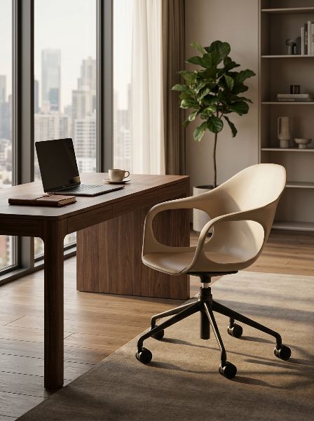 Elephantino armchair five-star frame with castors Kristalia