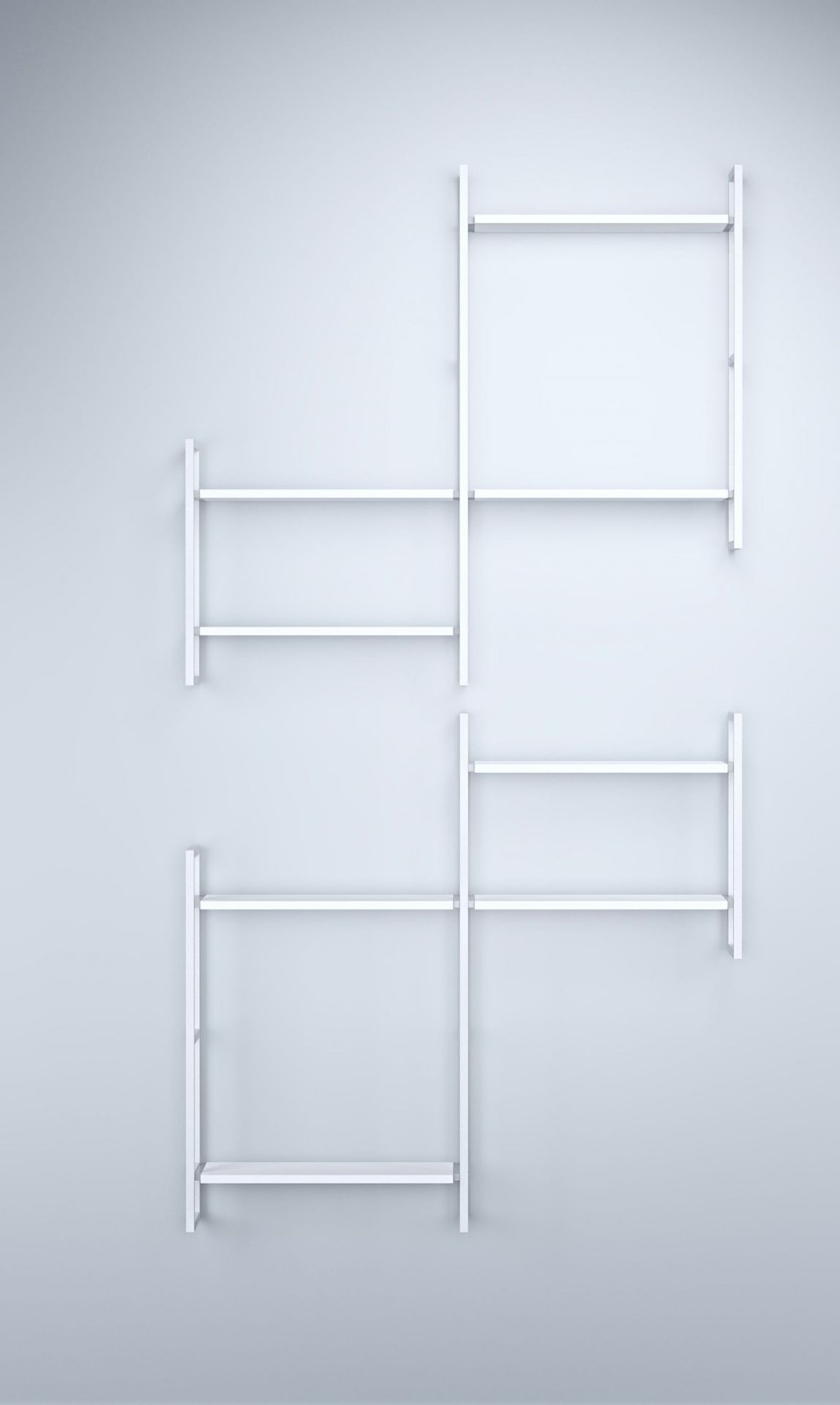 Wall shelf basic module D Oncono White