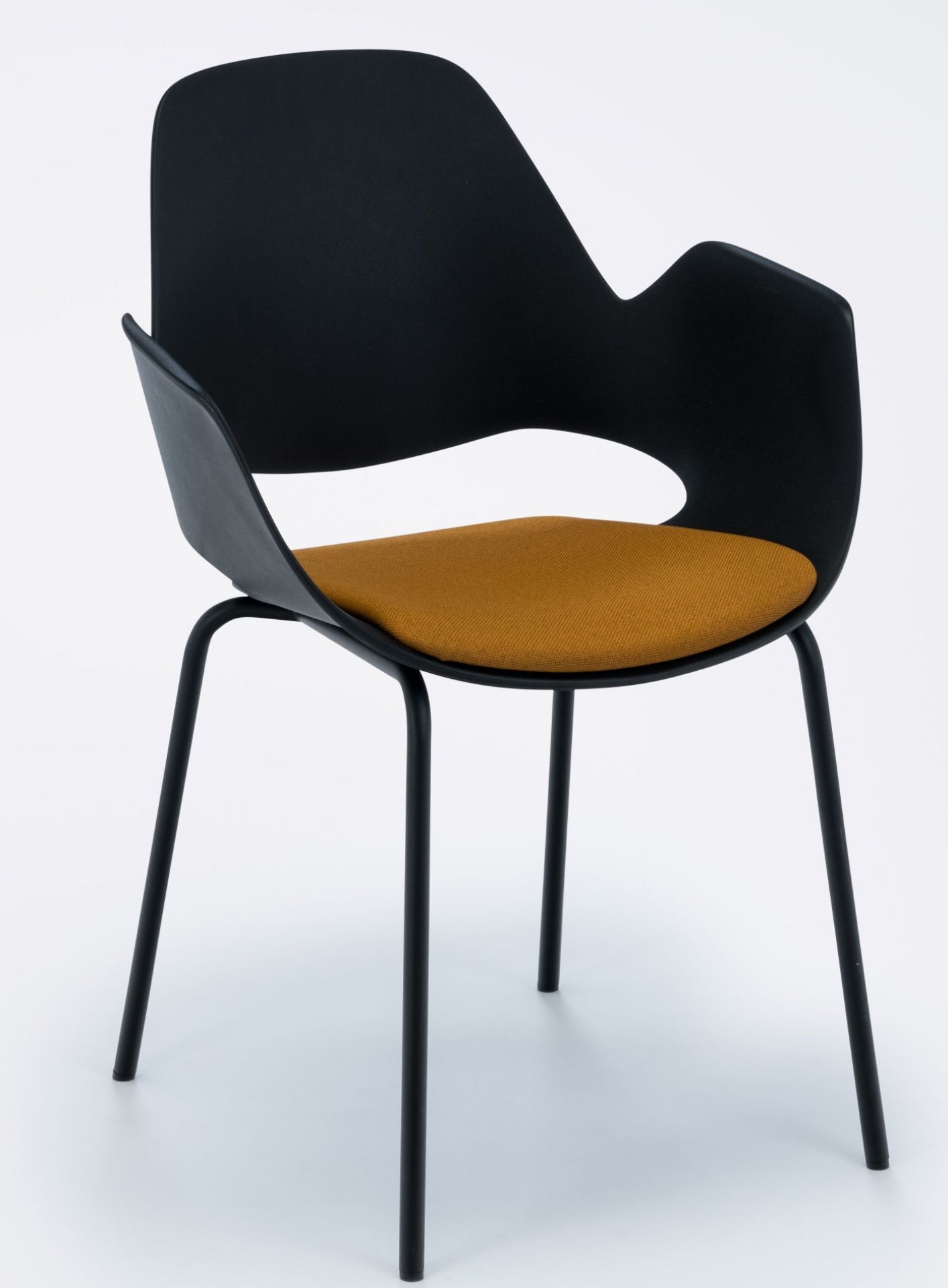 Falk Armchair Legs in black powder coated metal Houe