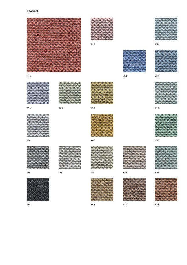 Sample Card Re-Wool Kvadrat