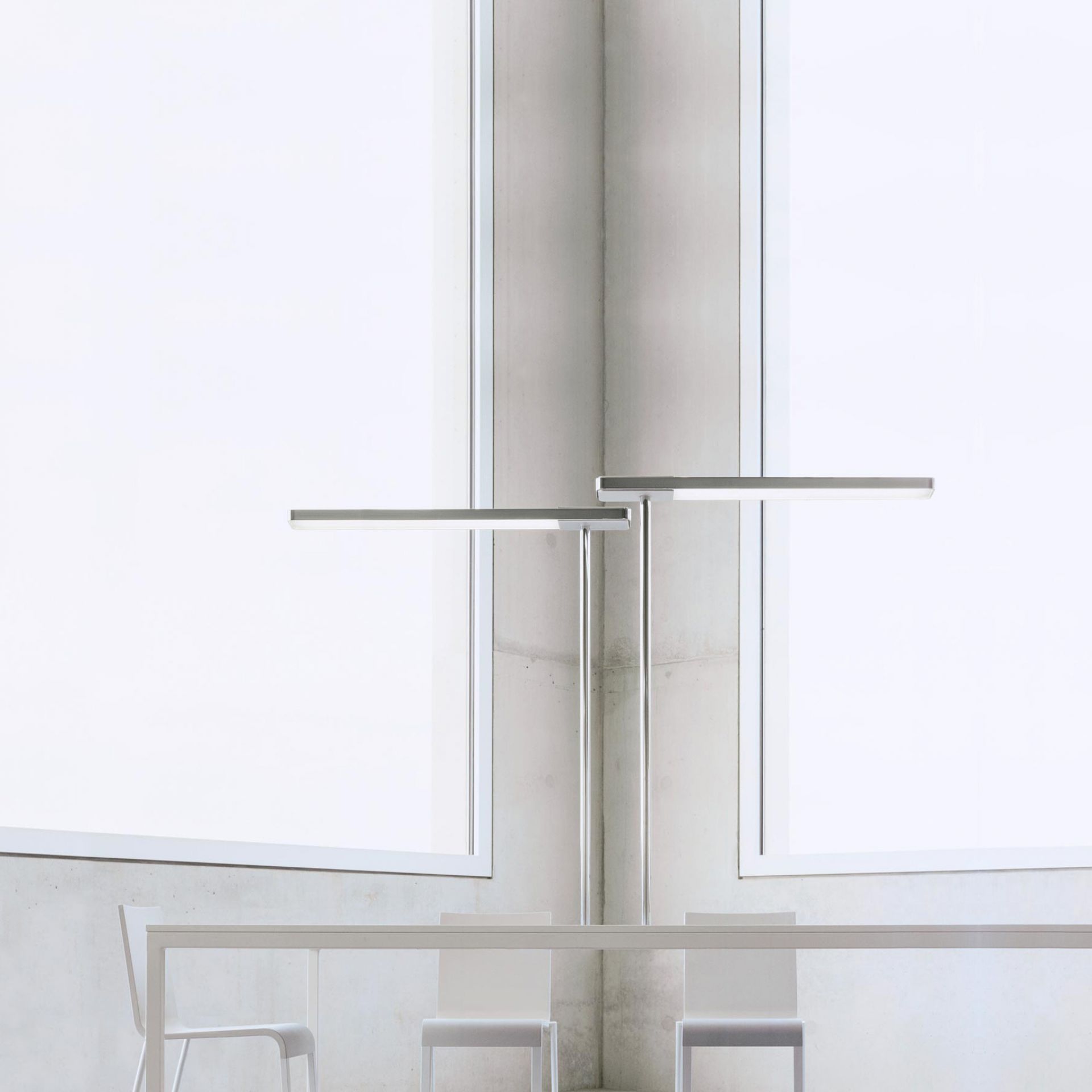 Slice² Table lamp with adapter for USM Haller table systems Serien Lighting