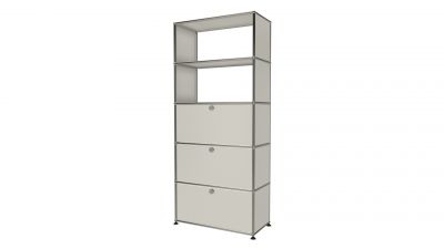 USM Haller Shelf with 1 drawer and 2 flaps