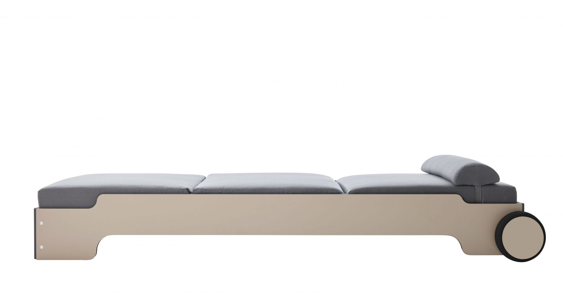 Solara Stacking Lounger incl. Wheels and Upholstery Outdoor Müller Möbelwerkstätten