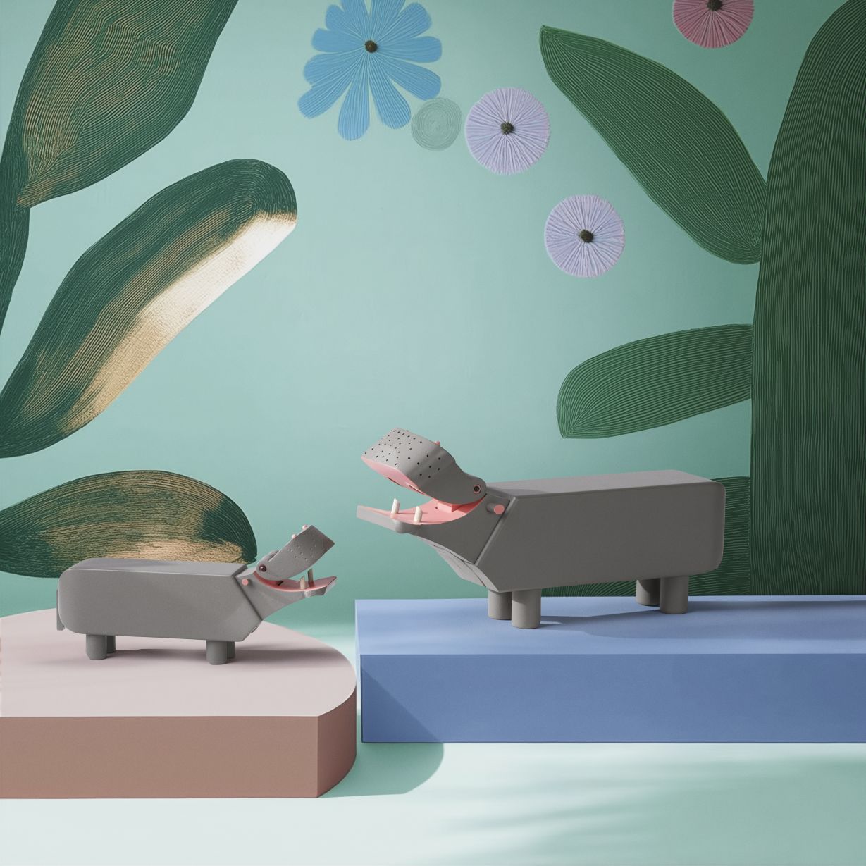 Hippopotamus liliput grey Kay Bojesen
