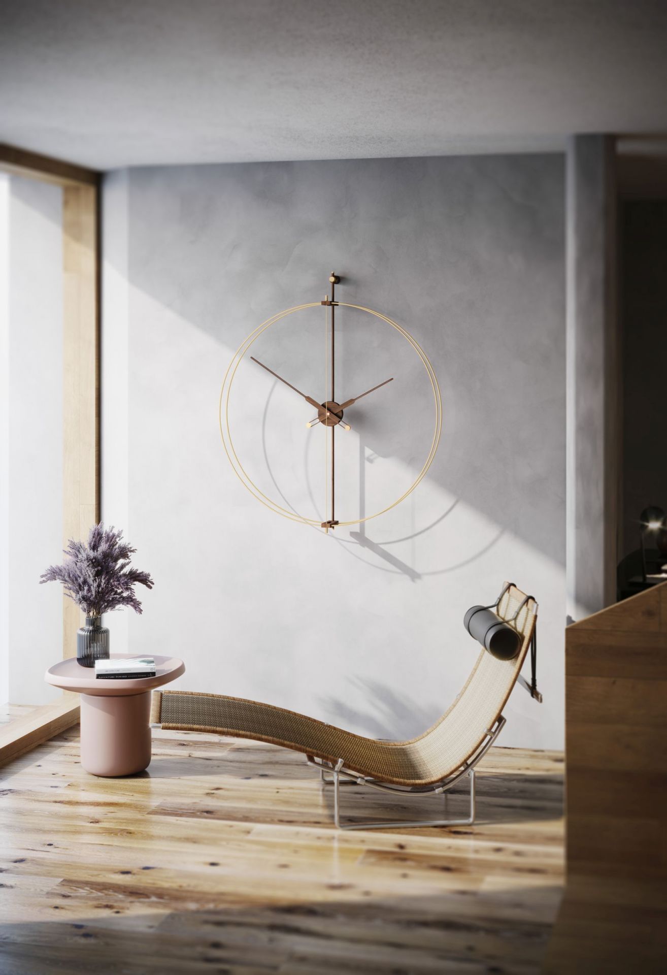 Barcelona Premium Gold clock Ø90cm Nomon