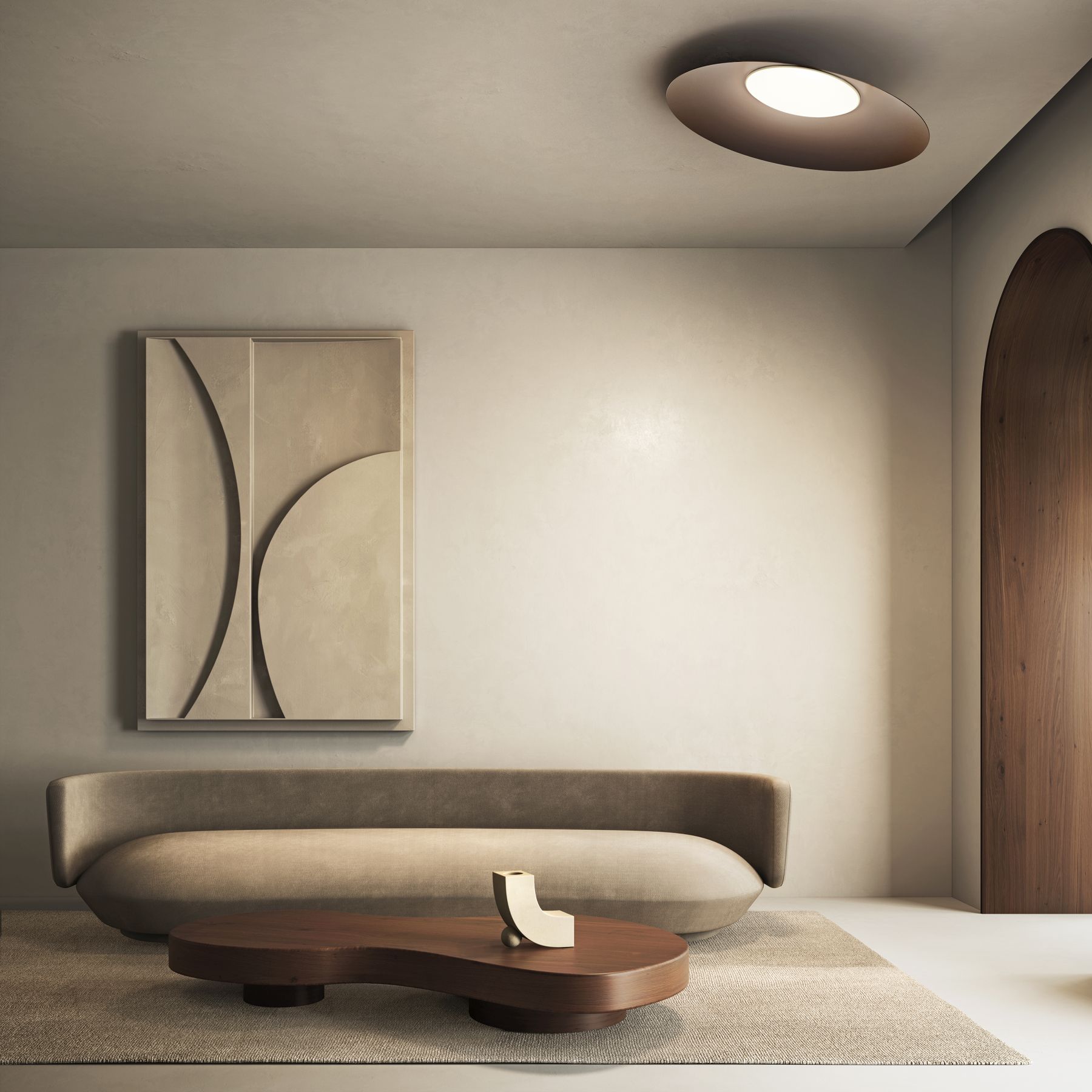 Kate ceiling light white Ø90cm Kdln