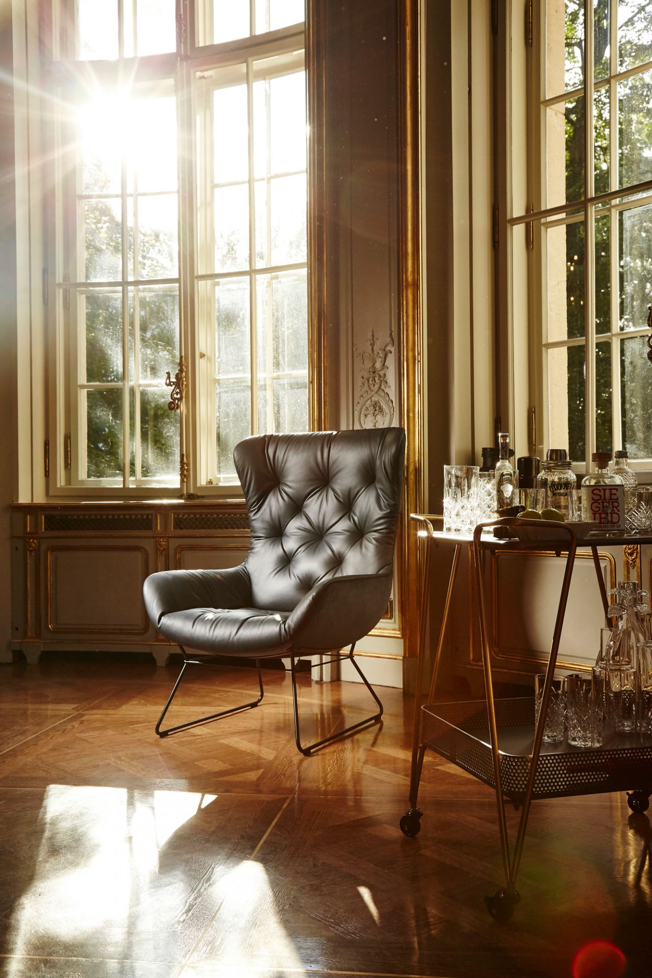 Leya wingback armchair Freifrau Manufaktur