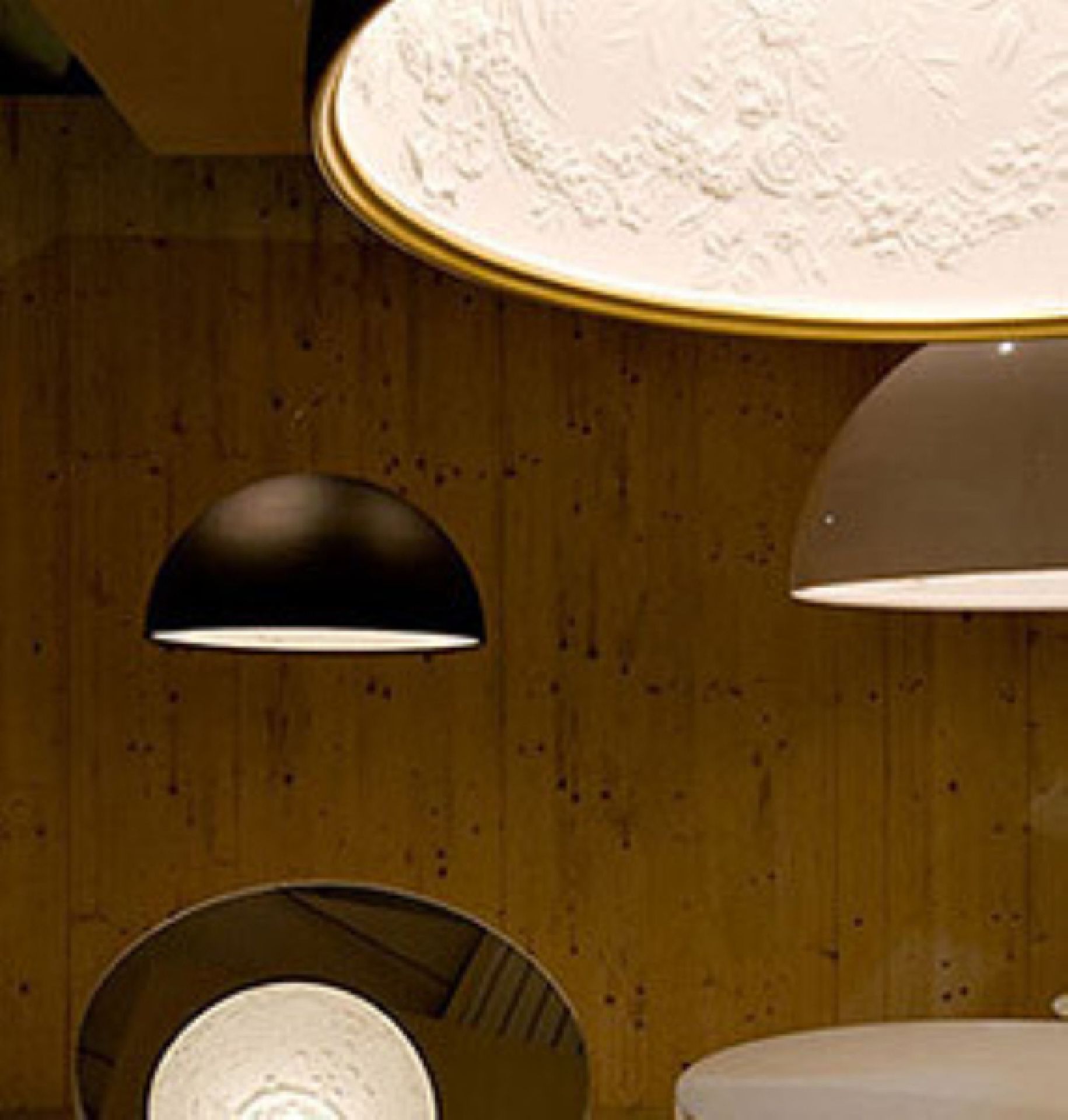 Skygarden 1 Pendant light Flos Rust brown
