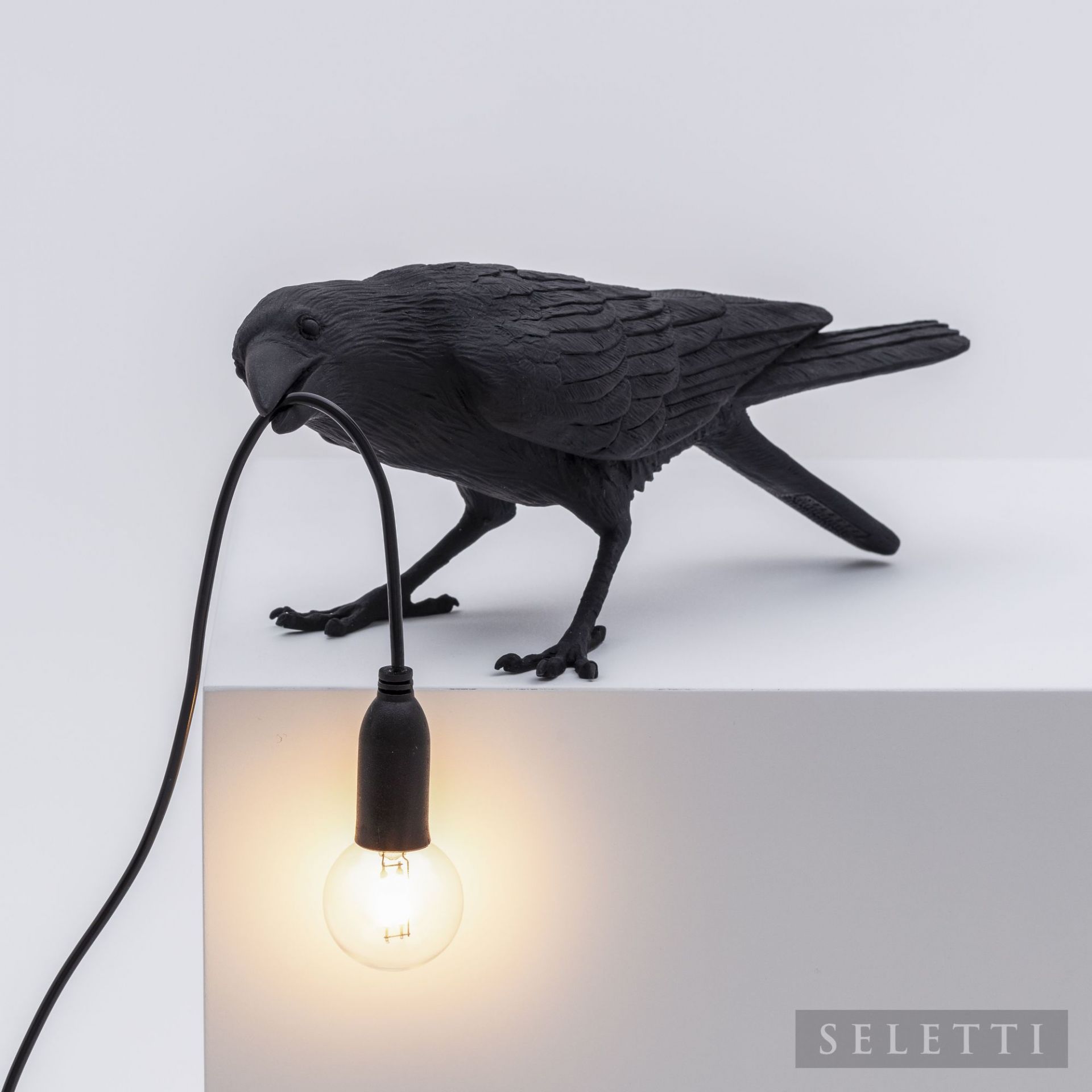 Bird Lamp Playing black Seletti