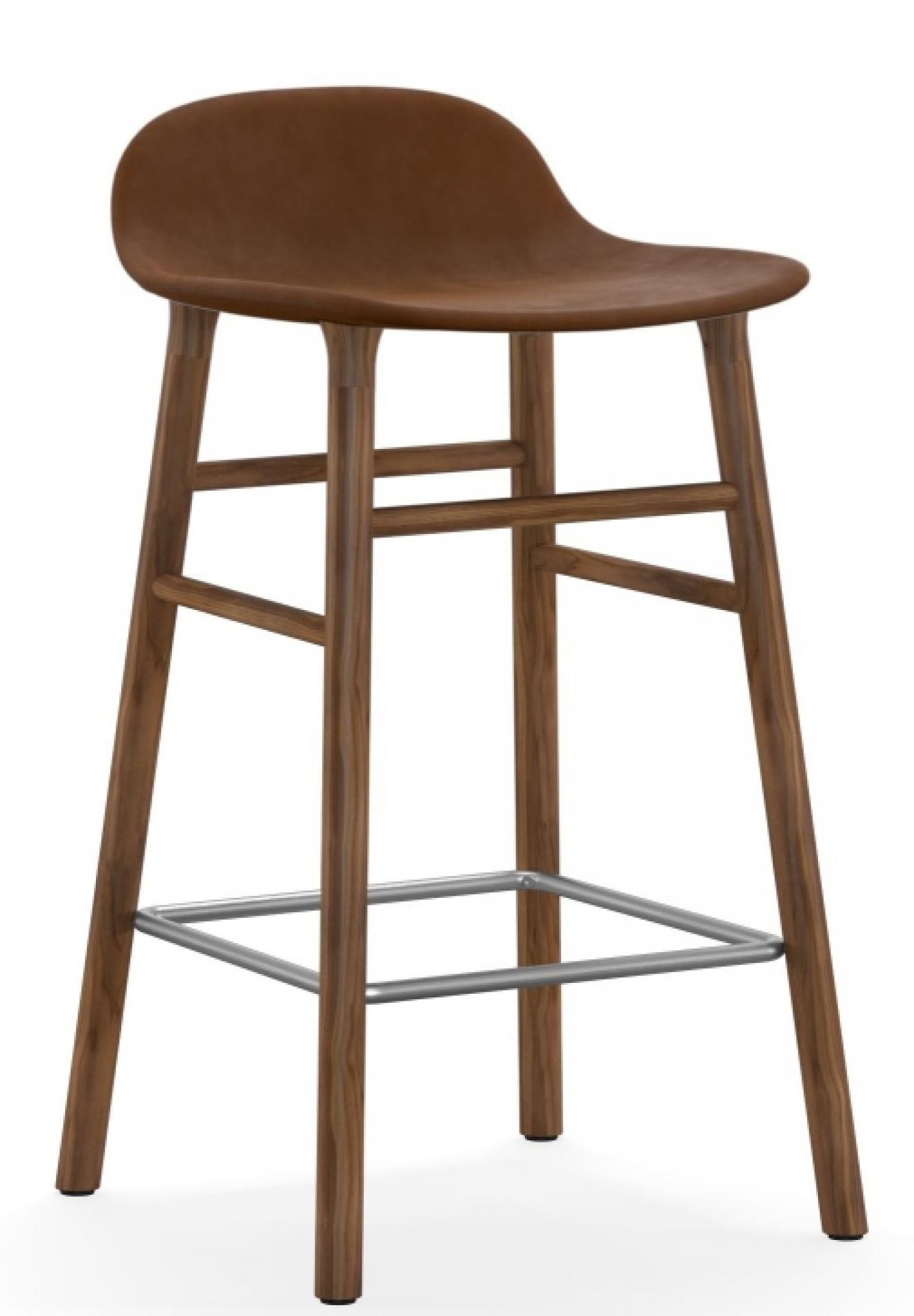 Form Barstool  H 65 cm Oak Upholstered Normann Copenhagen