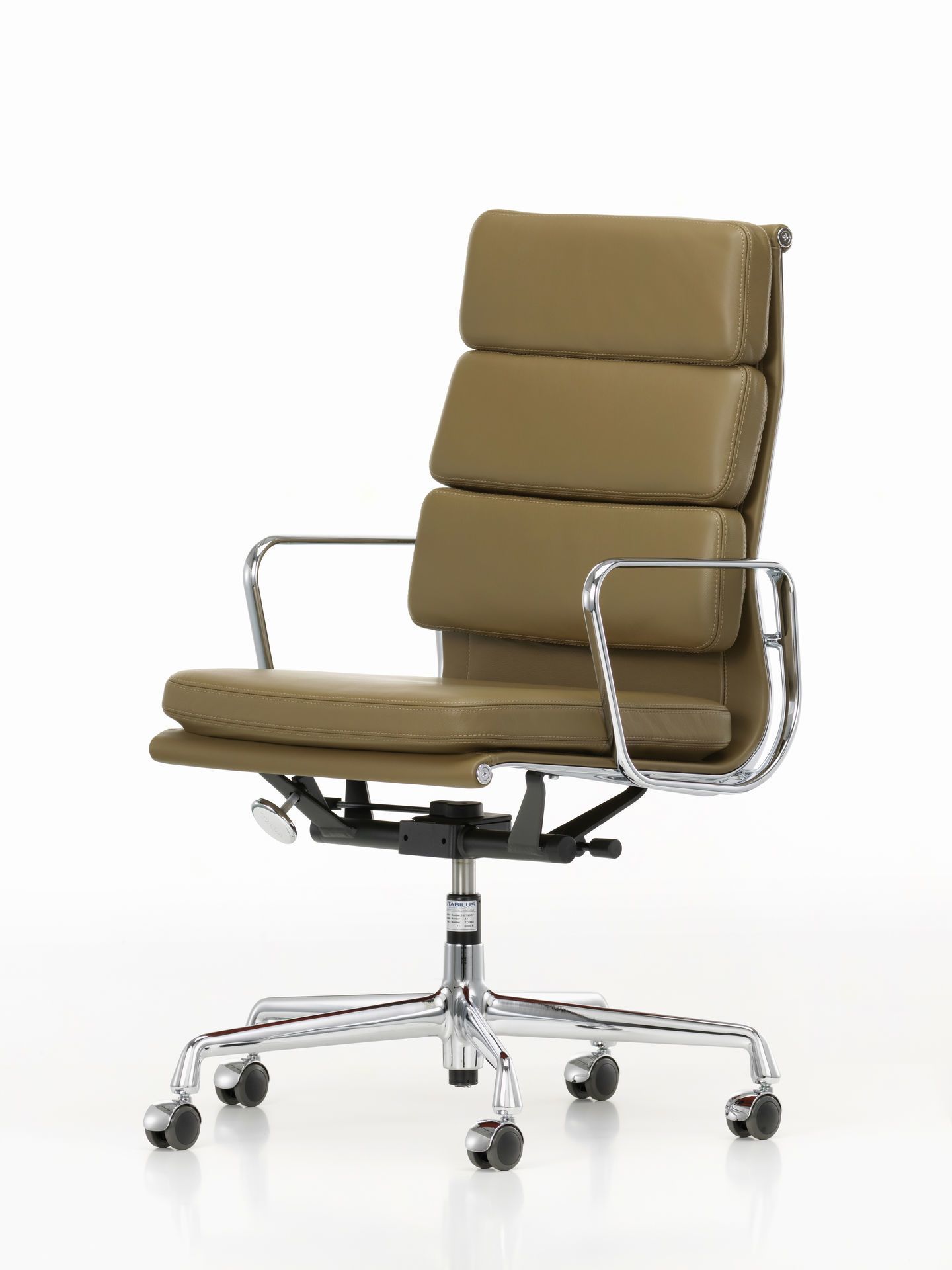 Soft Pad Chair EA219 / EA 219 Armchair Leather Premium Black Vitra OUTSTANDING VARIANTE