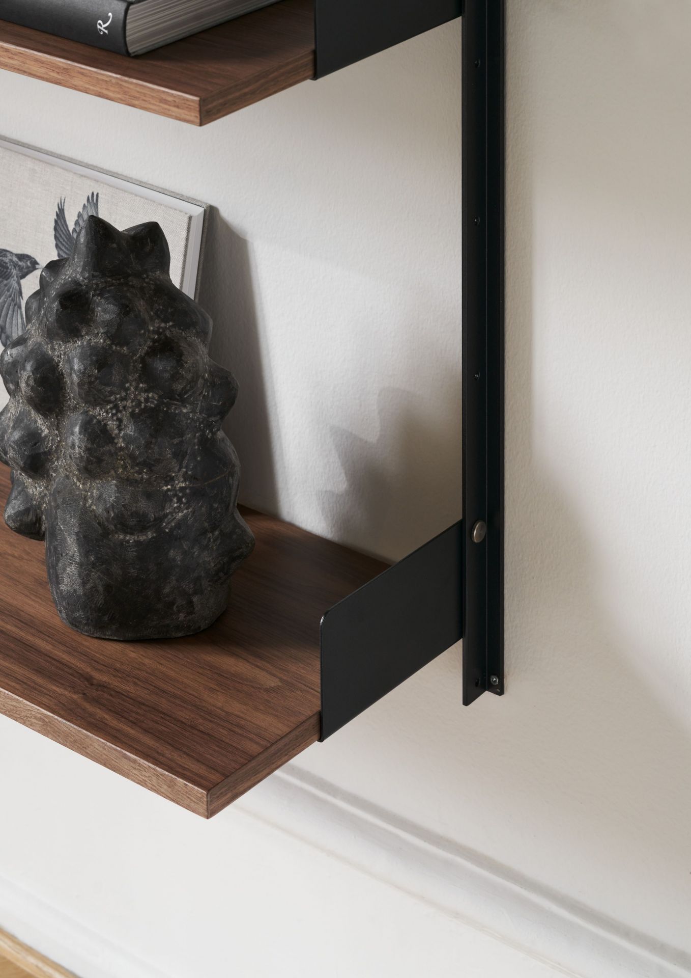 Library 1900 Wall Shelf Walnut New Works