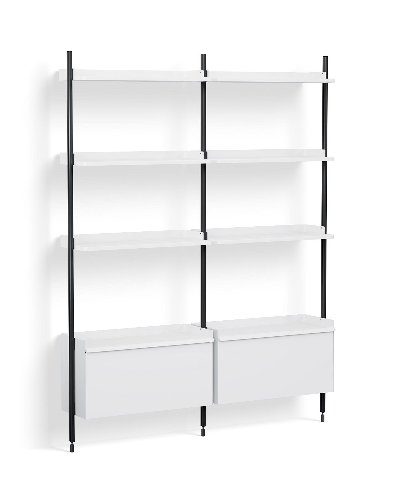 Pier System 132 2 Column Shelf Hay White-Black