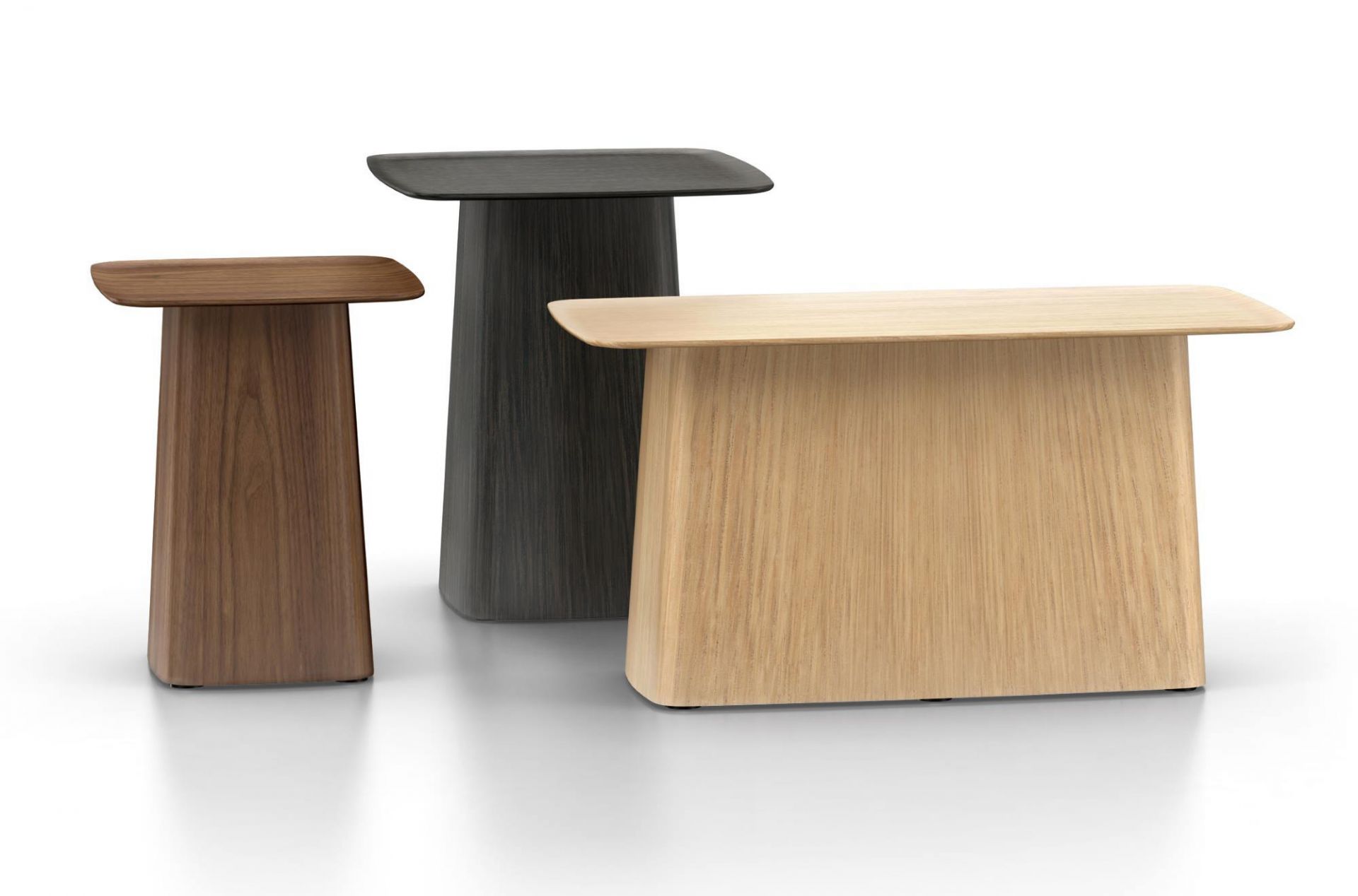 Wooden Side Table walnut medium Vitra
