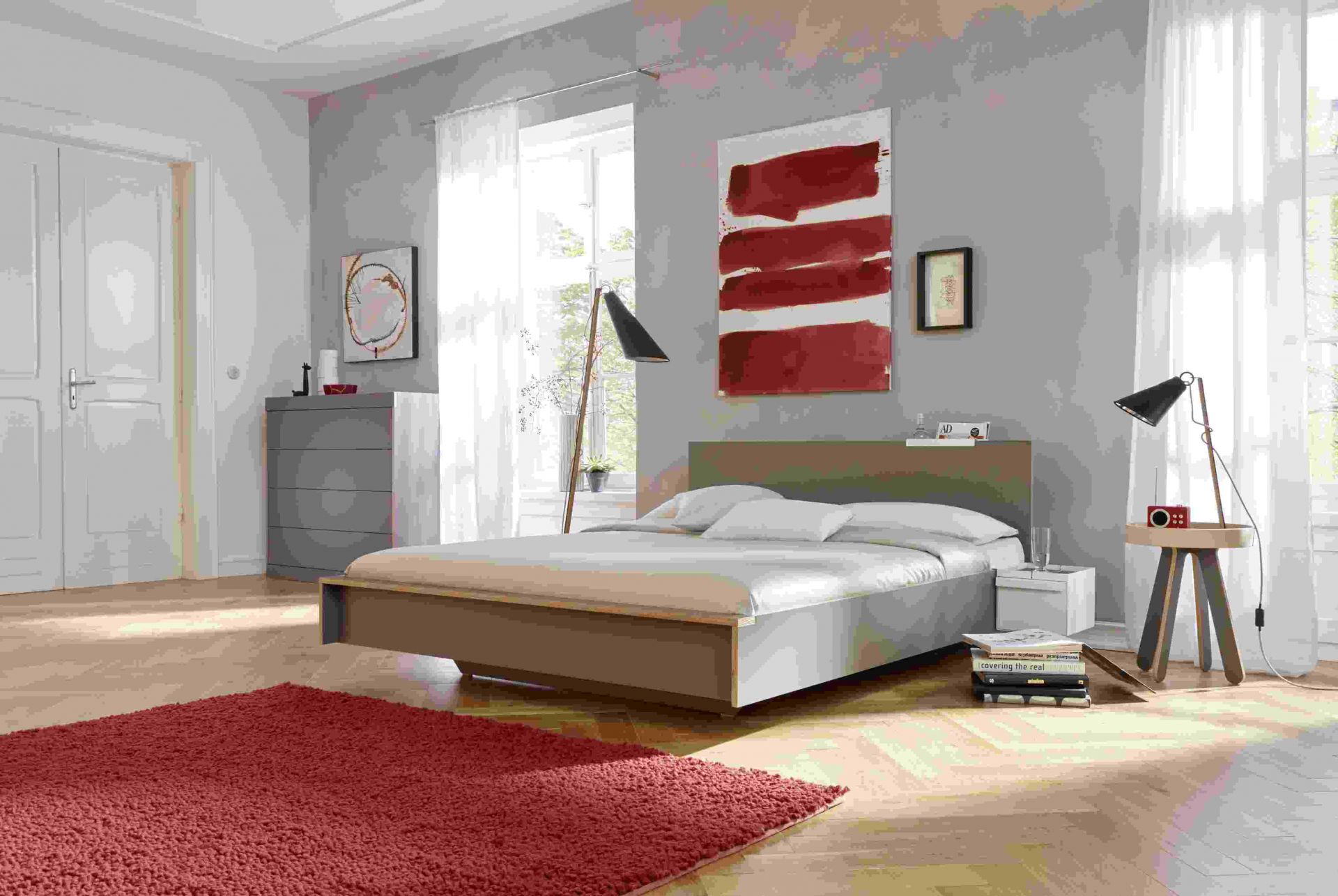 Headboard for Flai double bed anthracite Müller Möbelwerkstätten