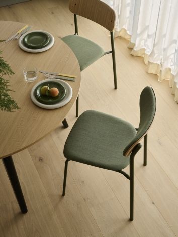 S 243 PV / S243 PV Tubular steel chair Upholstered seat/backrest Thonet 
