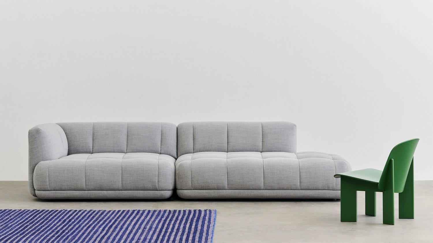 Channel Rug Blue-white Rug Hay