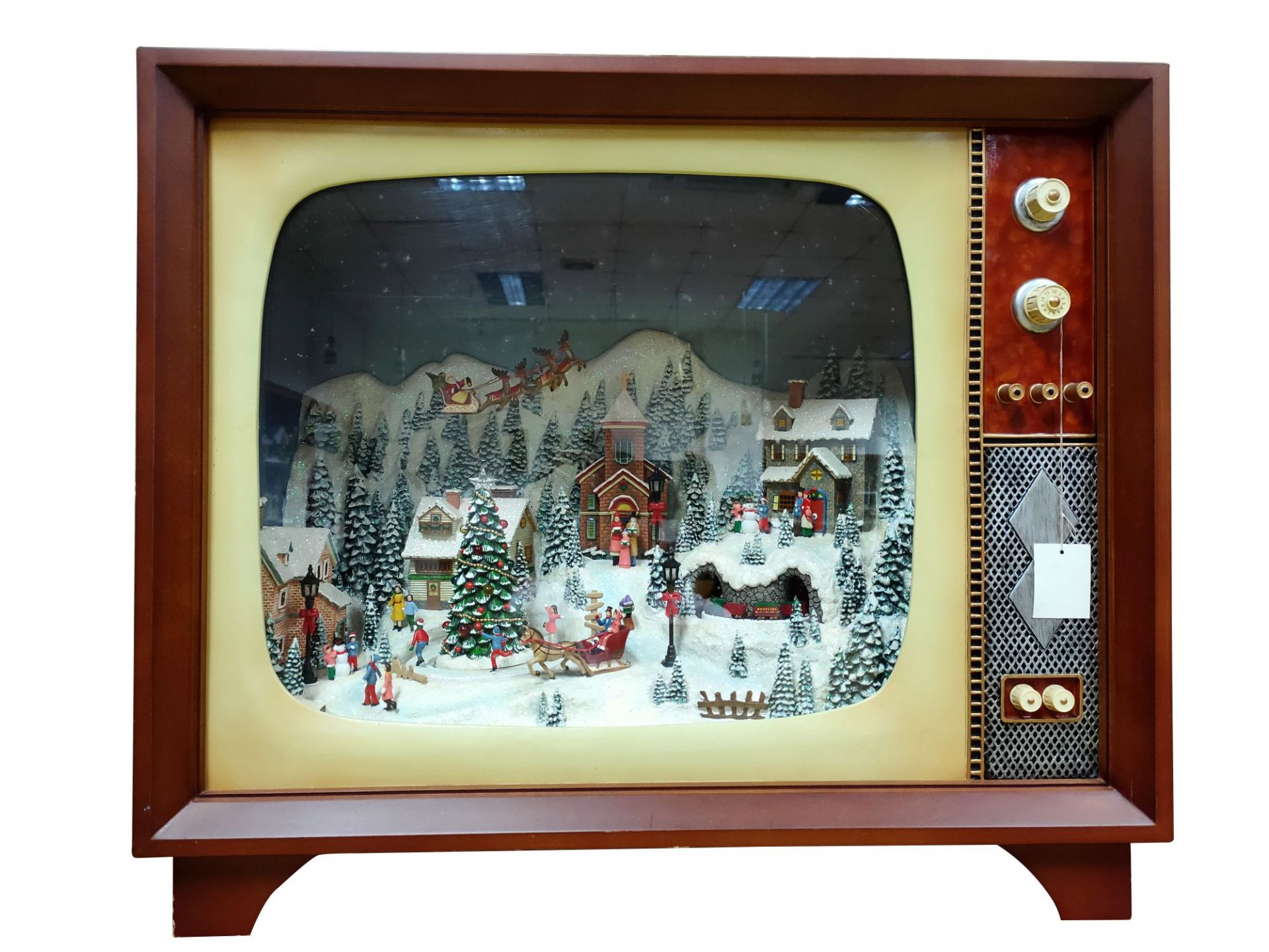 Christmas dekoration TV big mountain/village Timstor