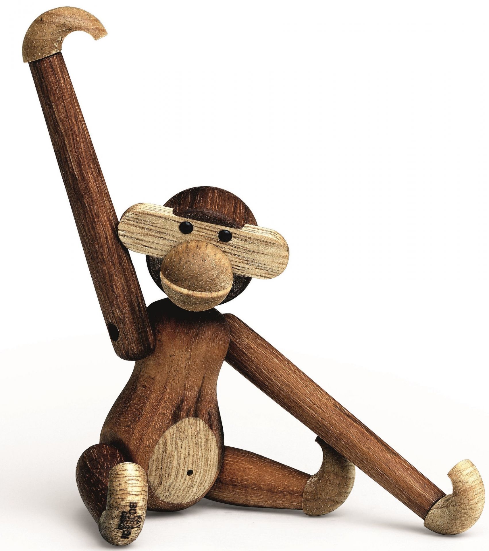 Monkey mini wooden figure teak Kay Bojesen