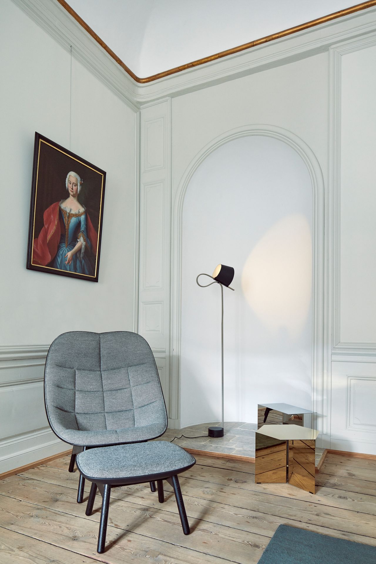 Uchiwa / Uchiwa Quilt Armchair Armchair Hay