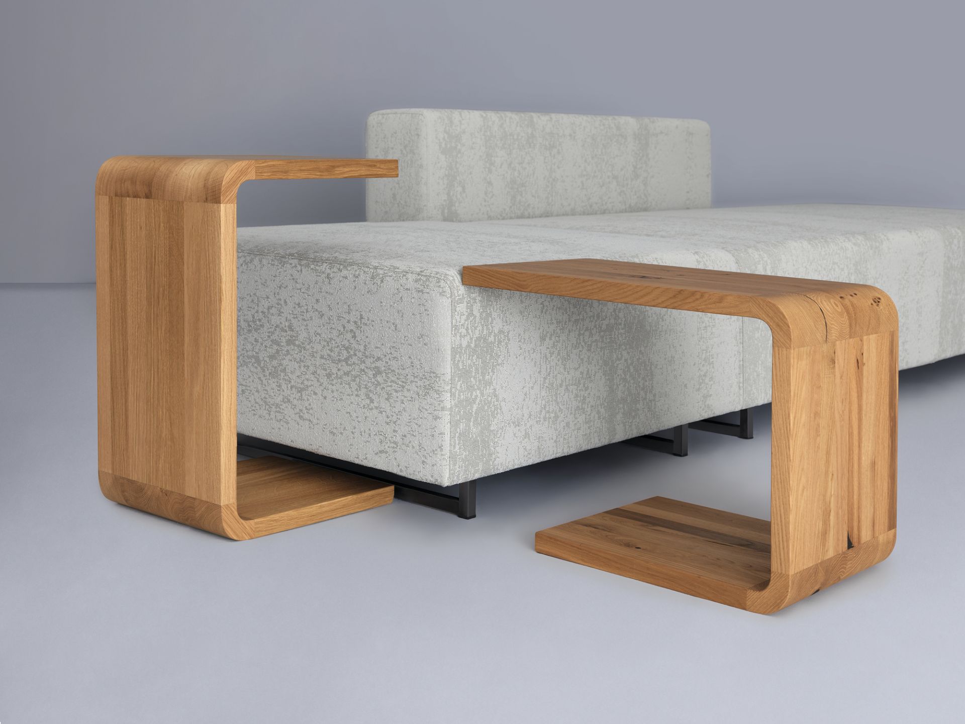 Waiter d 30 cm h 40 cm side table oak Zeitraum