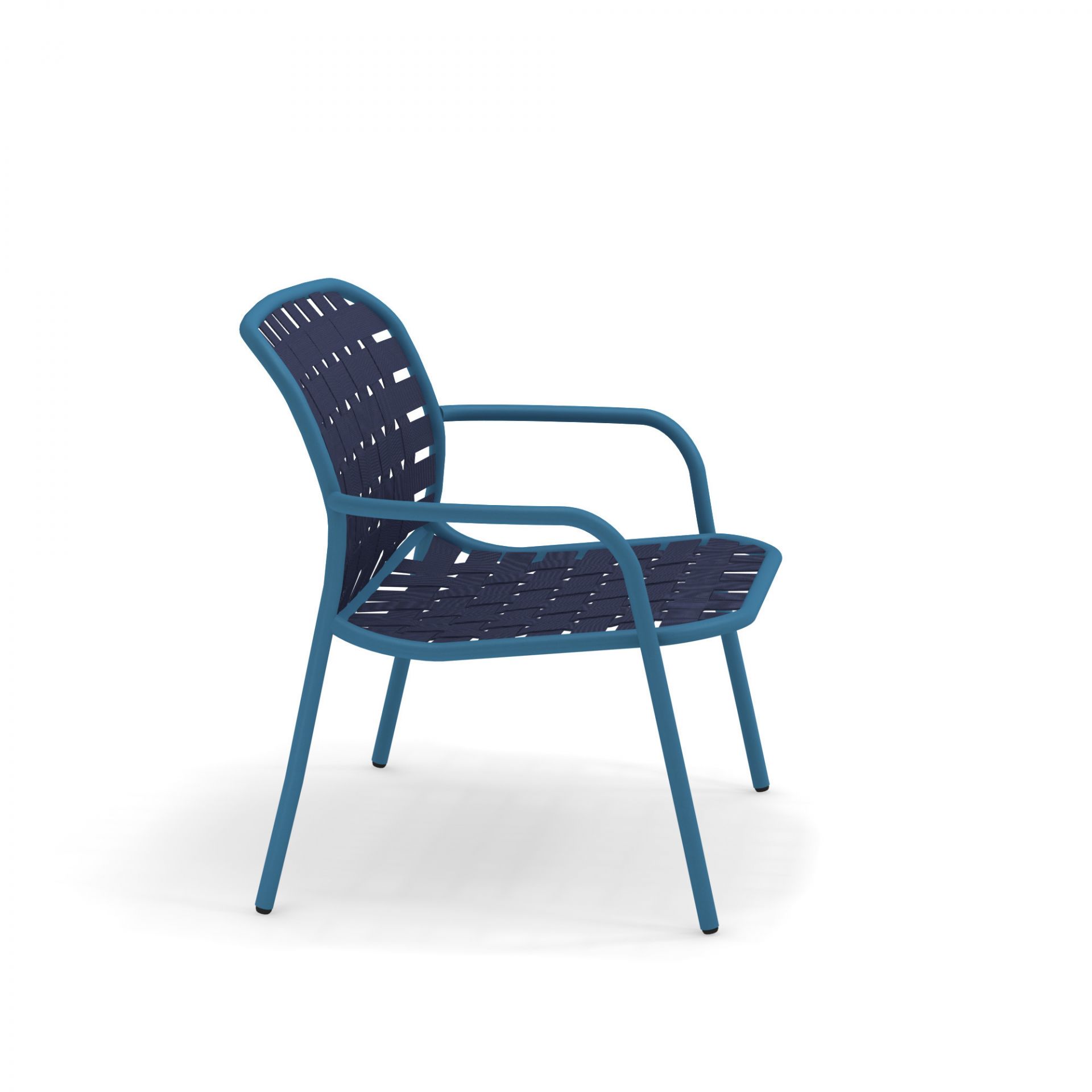 Yard Lounge Chair Sessel Emu mattweiß - braun