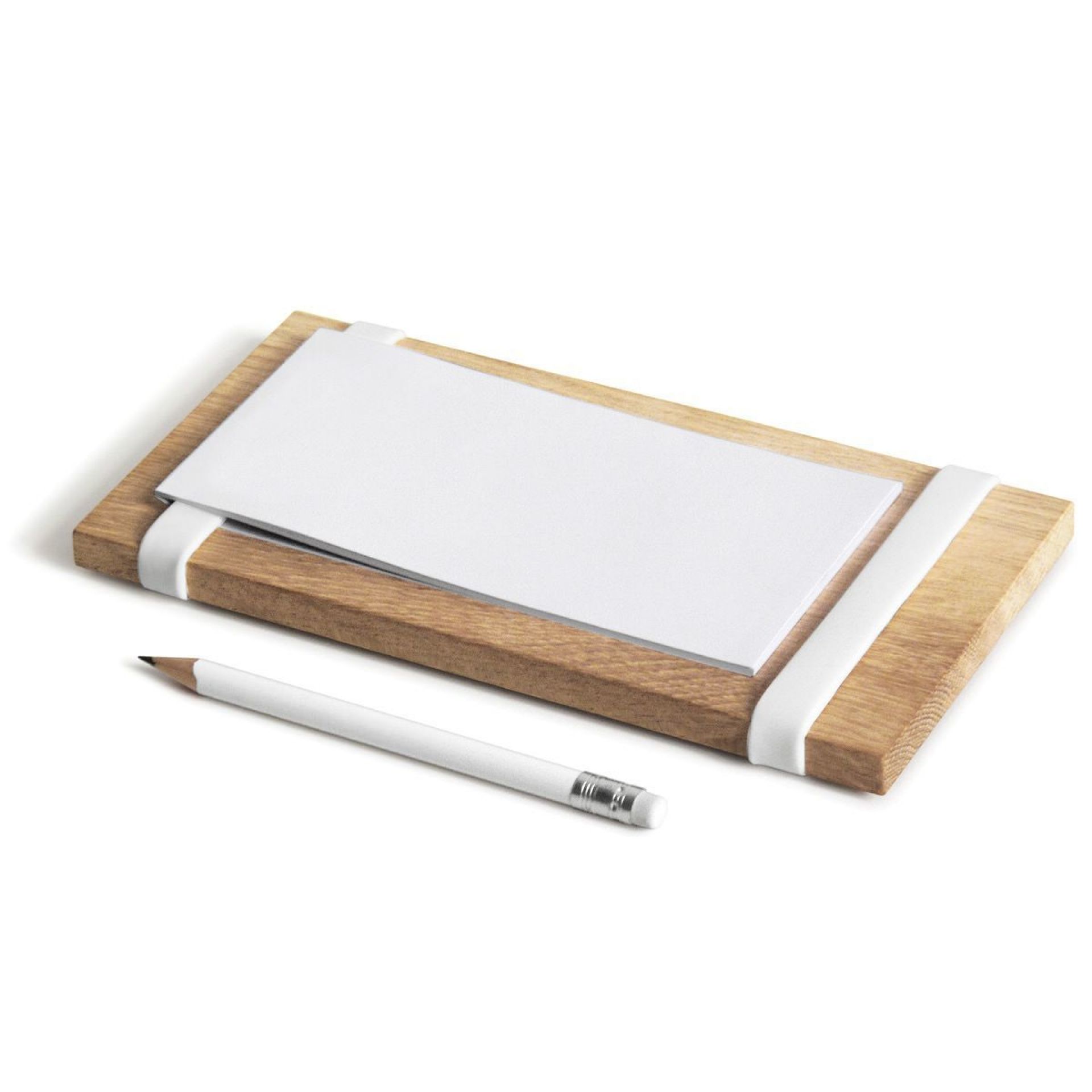 Milk, Eggs, Butter Notepad holder with magnet Side by Side White SINGLE PIECES