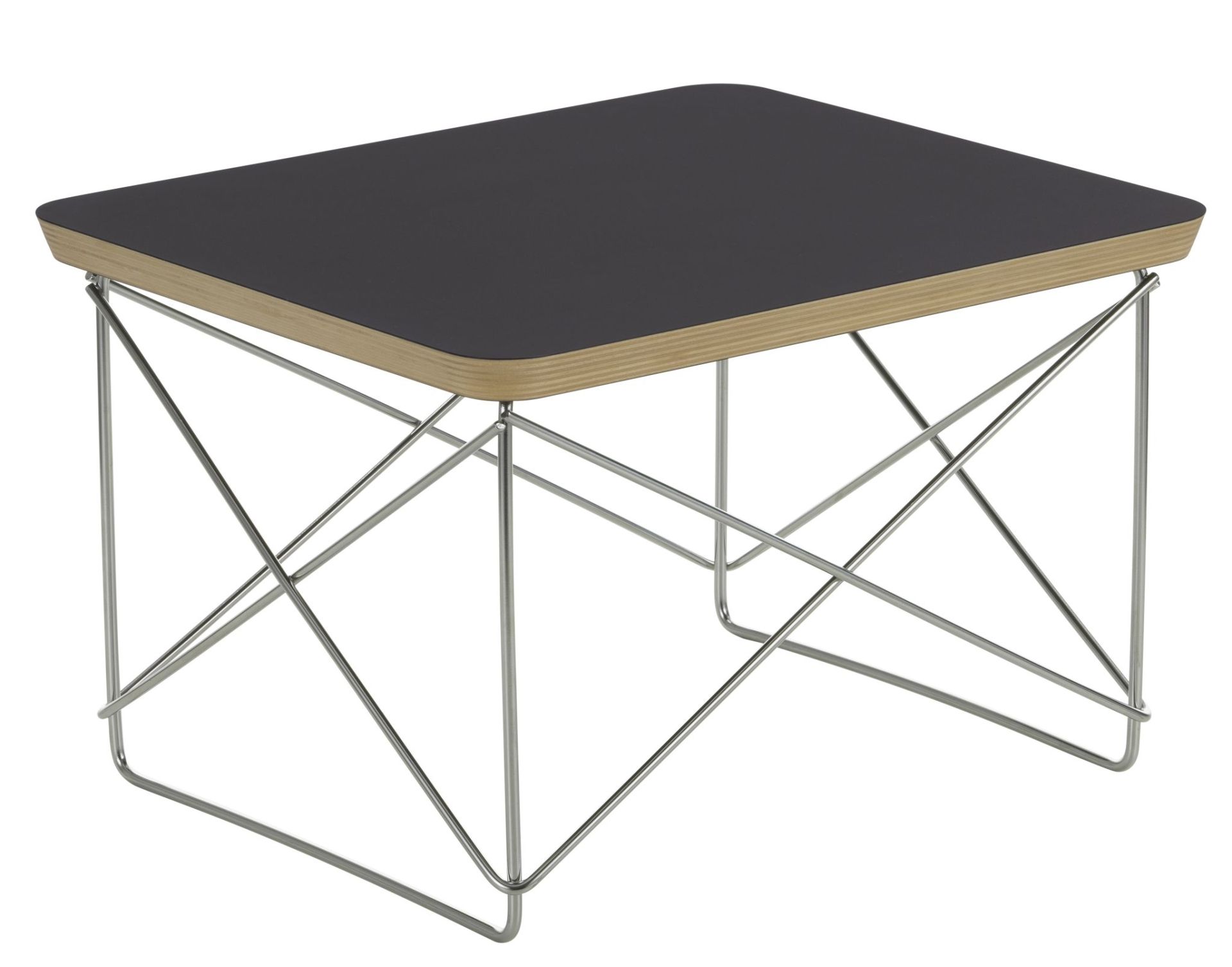 Occasional LTR Side Table HPL BLACK / STAINLESS STEEL Vitra SINGLE PIECES