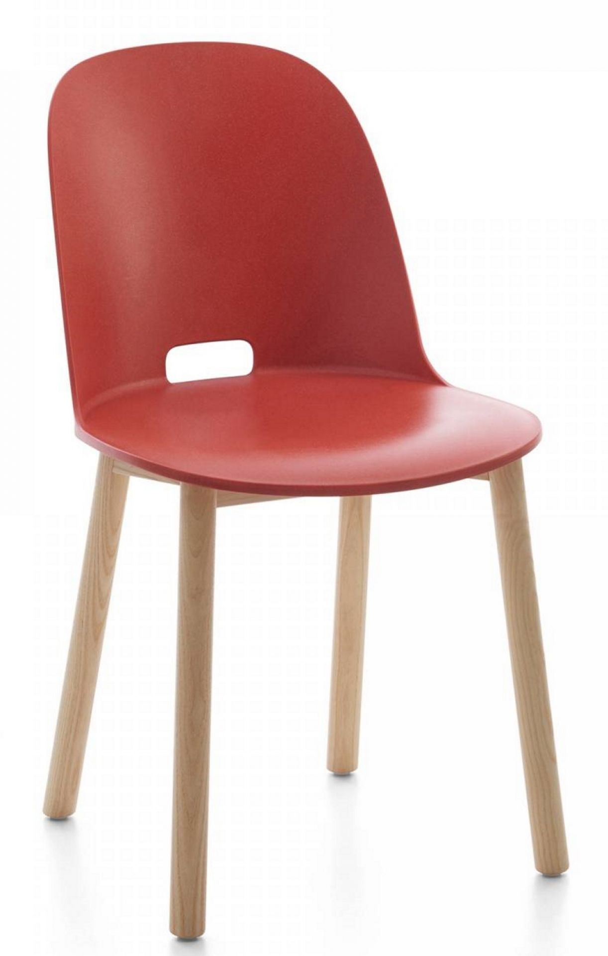 Alfi Chair Stuhl hoher Rücken Emeco-dunkel braun