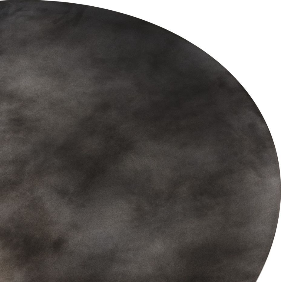 Epic Coffee Table Misty Grey Steel 80 Gubi