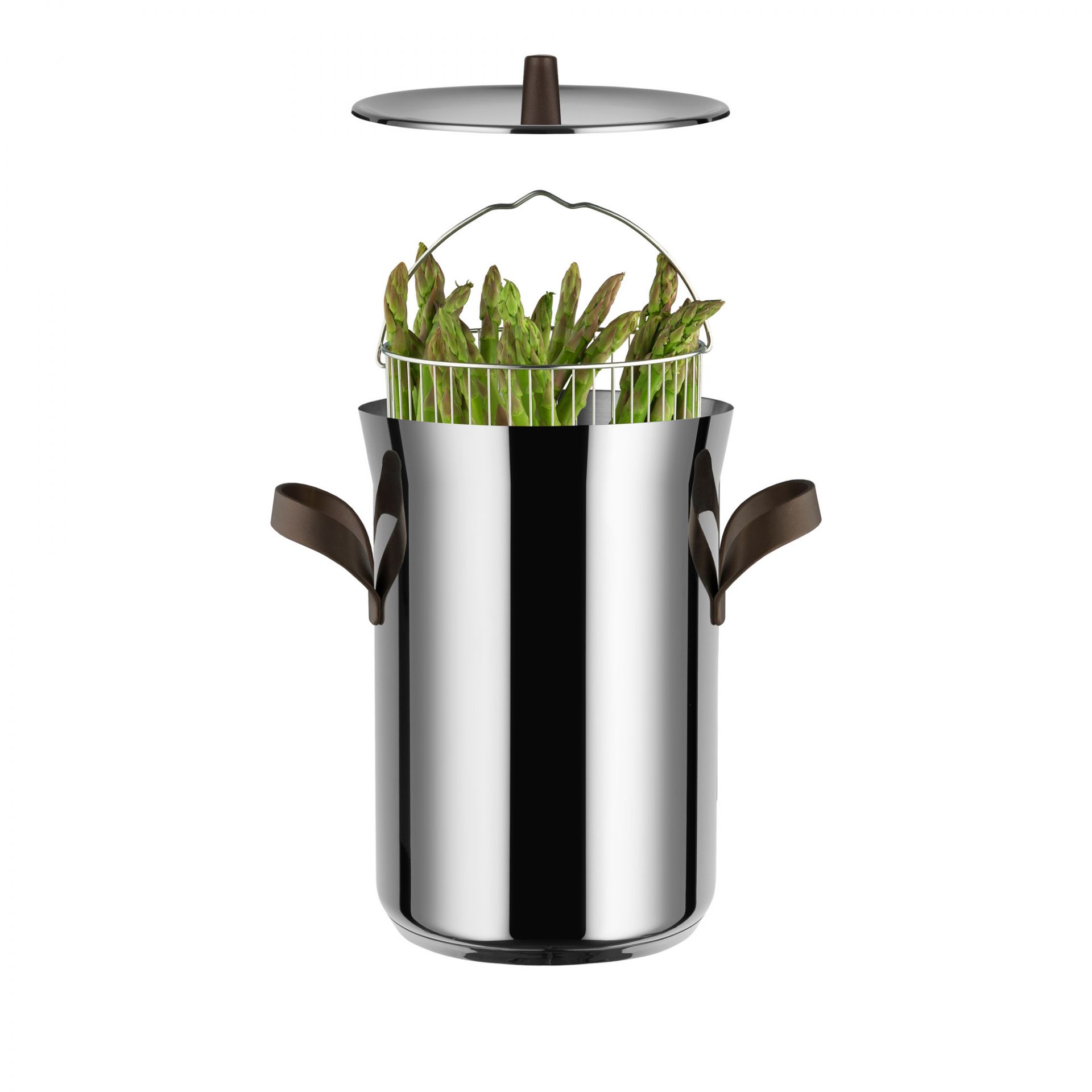 Edo Asparagus Pot with Basket and Lid Alessi