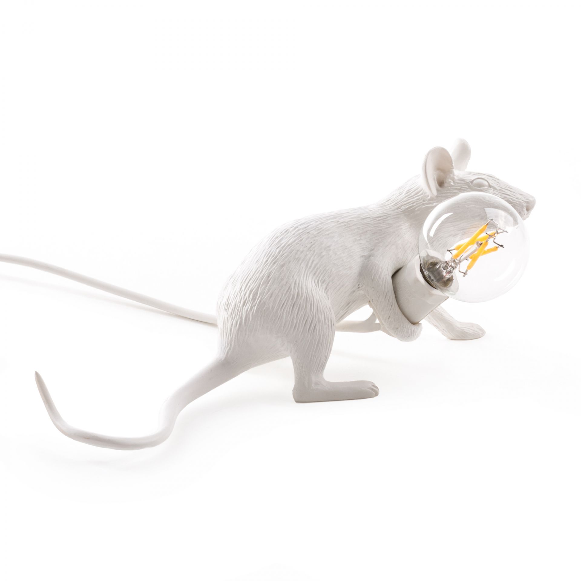 Mouse Lamp table Lamp white with USB Seletti 
