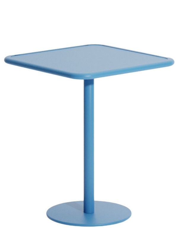 Week-End Bistro Table Square bar table Petite Friture Sky blue