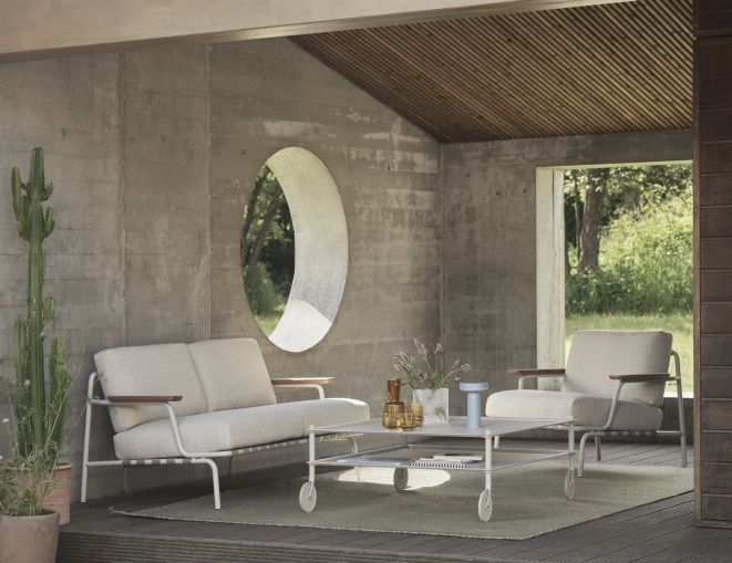Flow Coffee Table Coffee Table on castors Indoor / Outdoor Muuto