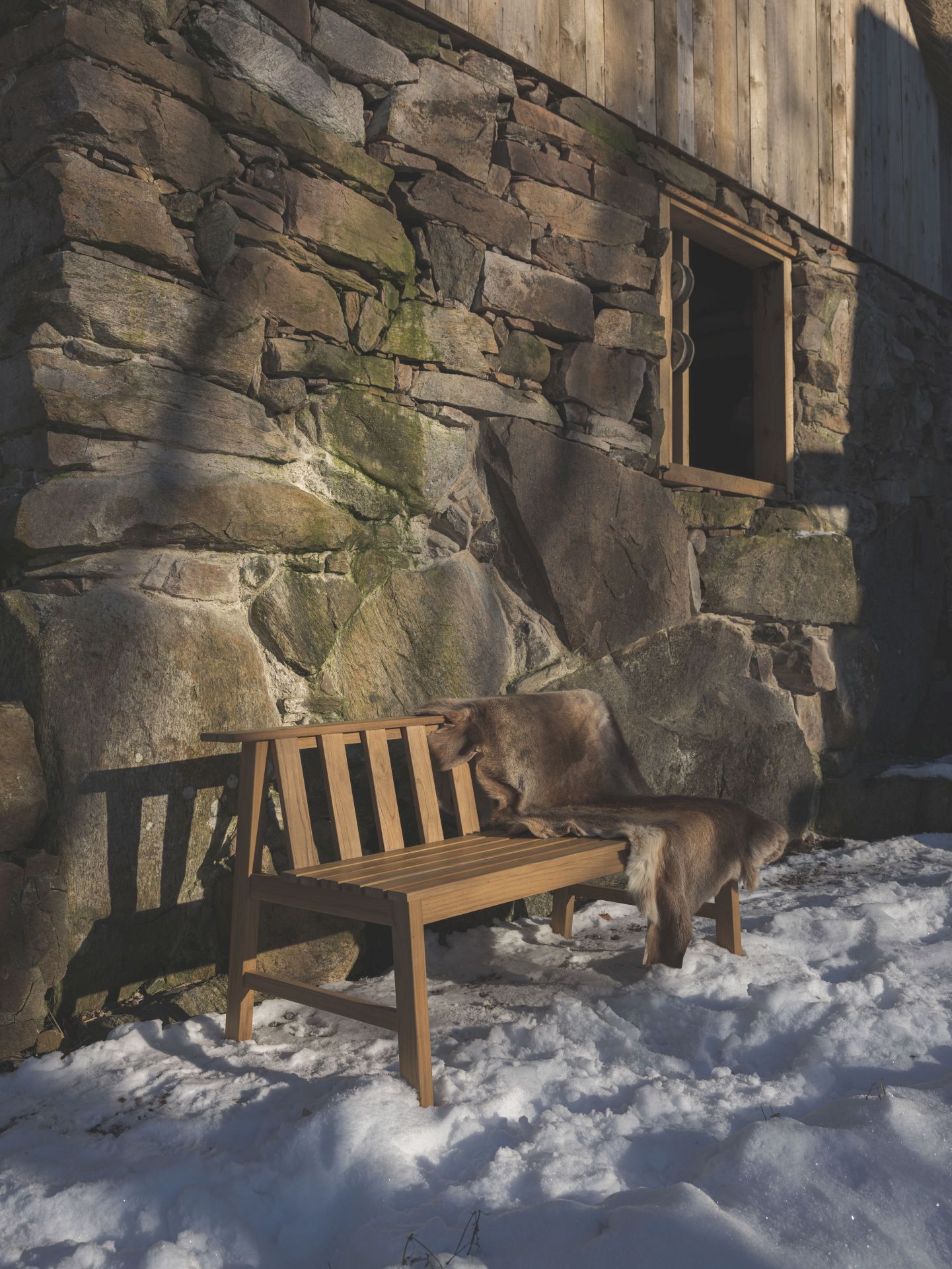Cadence Bench Teak Outdoor Skagerak by Fritz Hansen