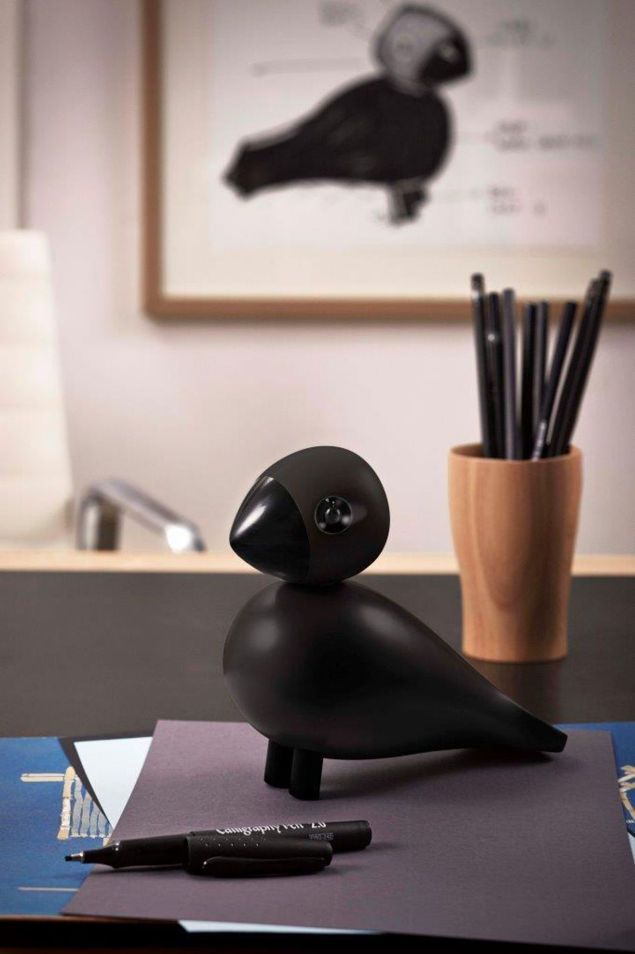 Songbird Ravn small wooden figure Kay Bojesen SINGLE PIECE