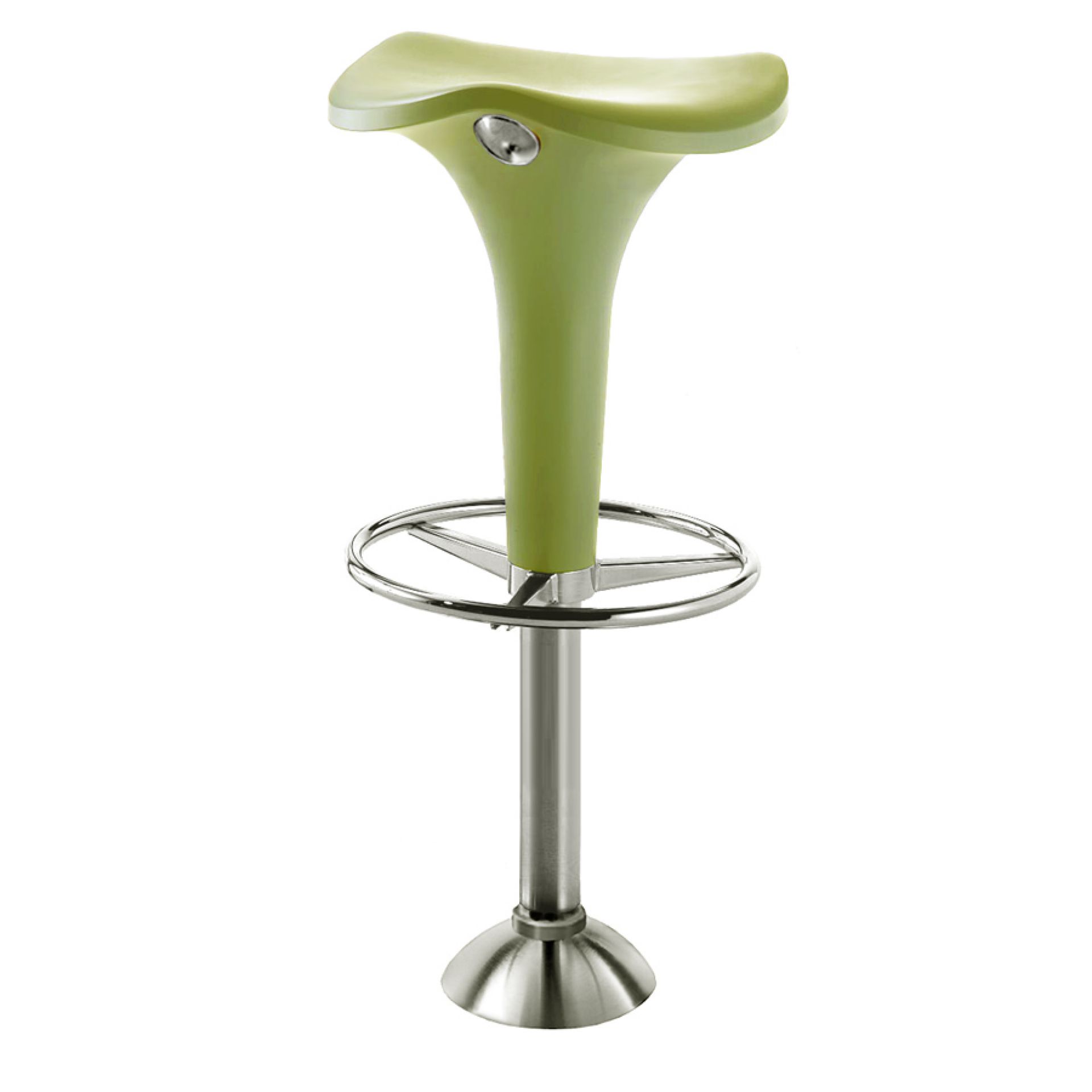 Zanzibar bar stool fixed green Rexite SINGLE PIECE