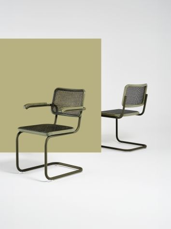 S 64 V Tubular steel classic cantilever chair Thonet