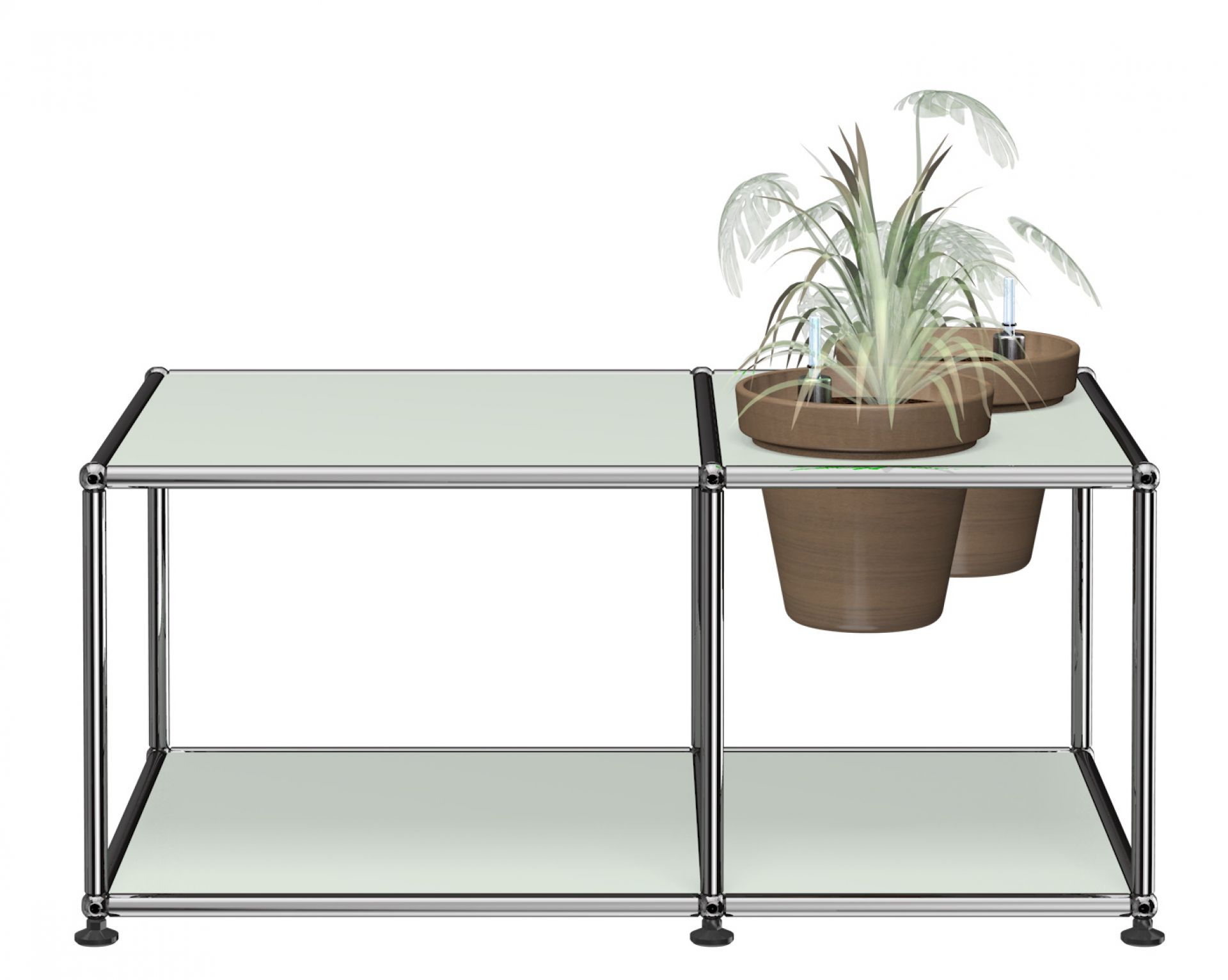 Plant worlds Side table USM Haller Light grey