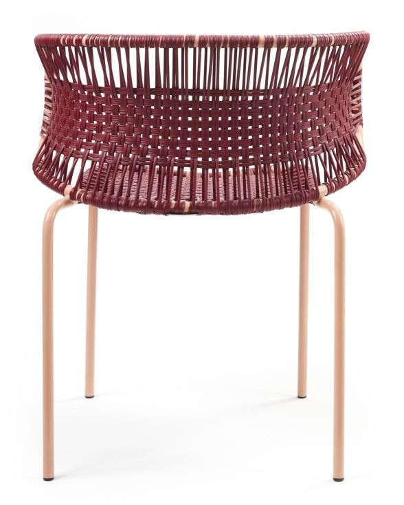 Cielo Stacking Armchair Stackable Armchair Outdoor ames Red - Pink sand