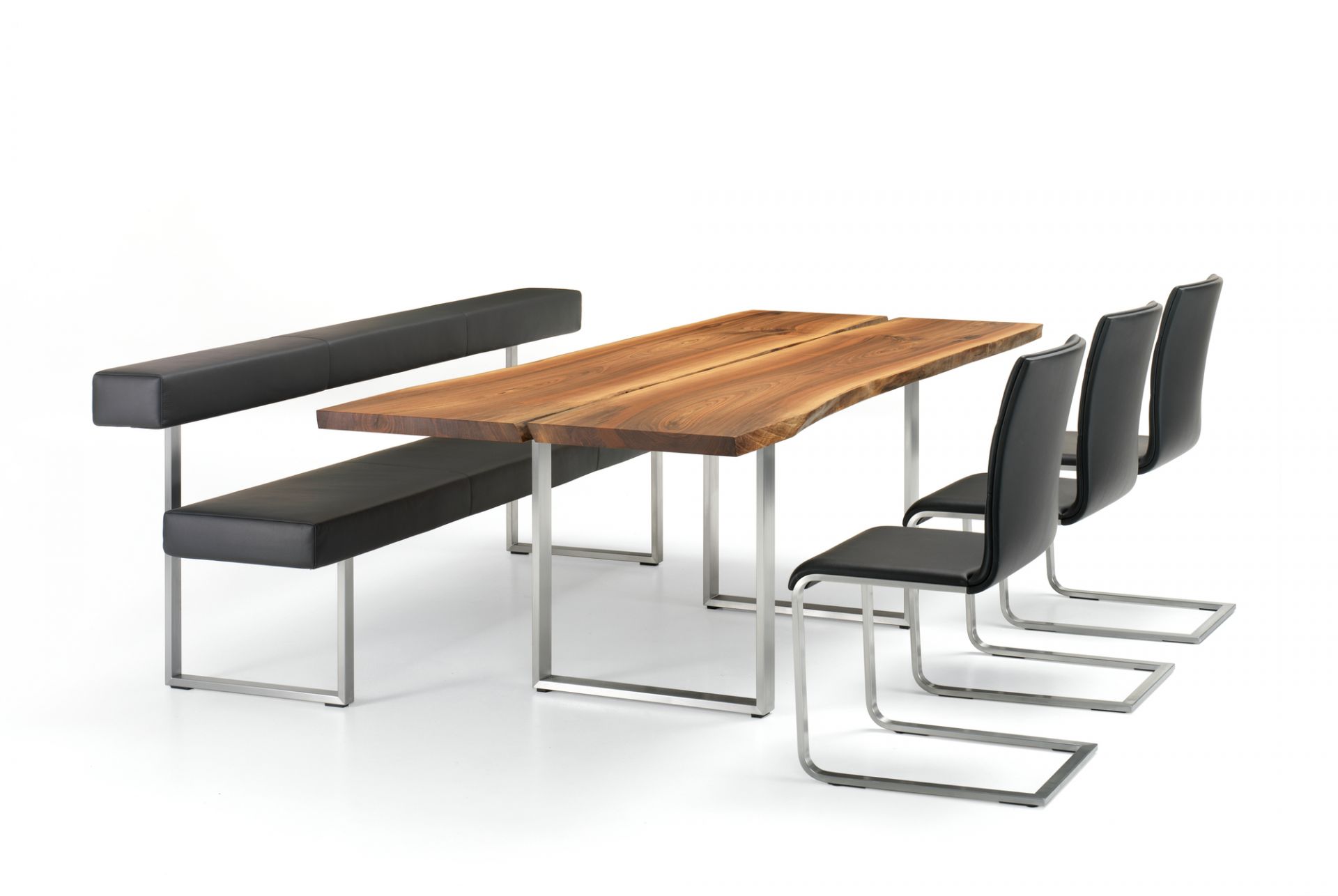 Permesso bench with backrest Girsberger