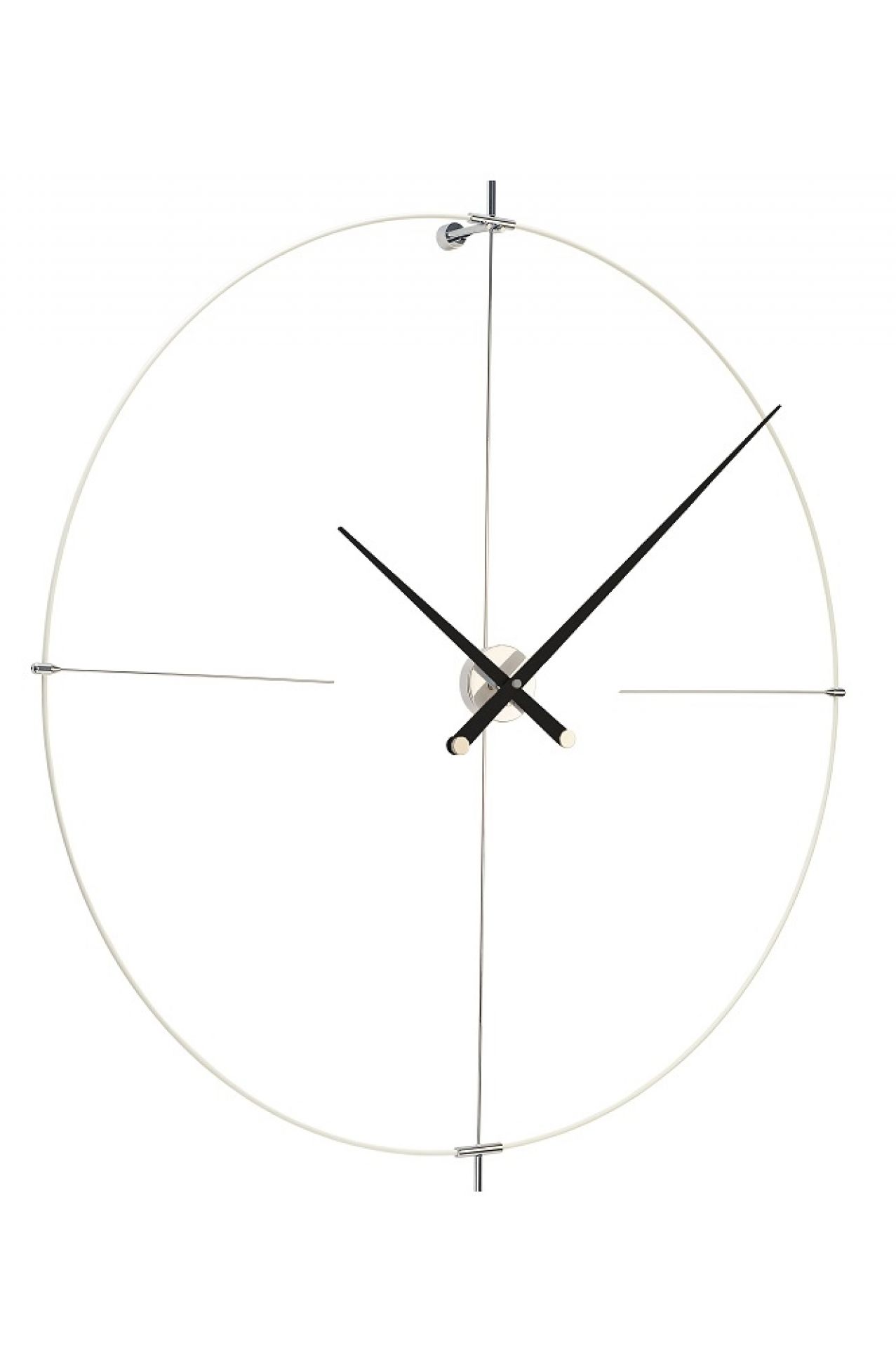 Bilbao N/ L Wall Clock nomon White-Black