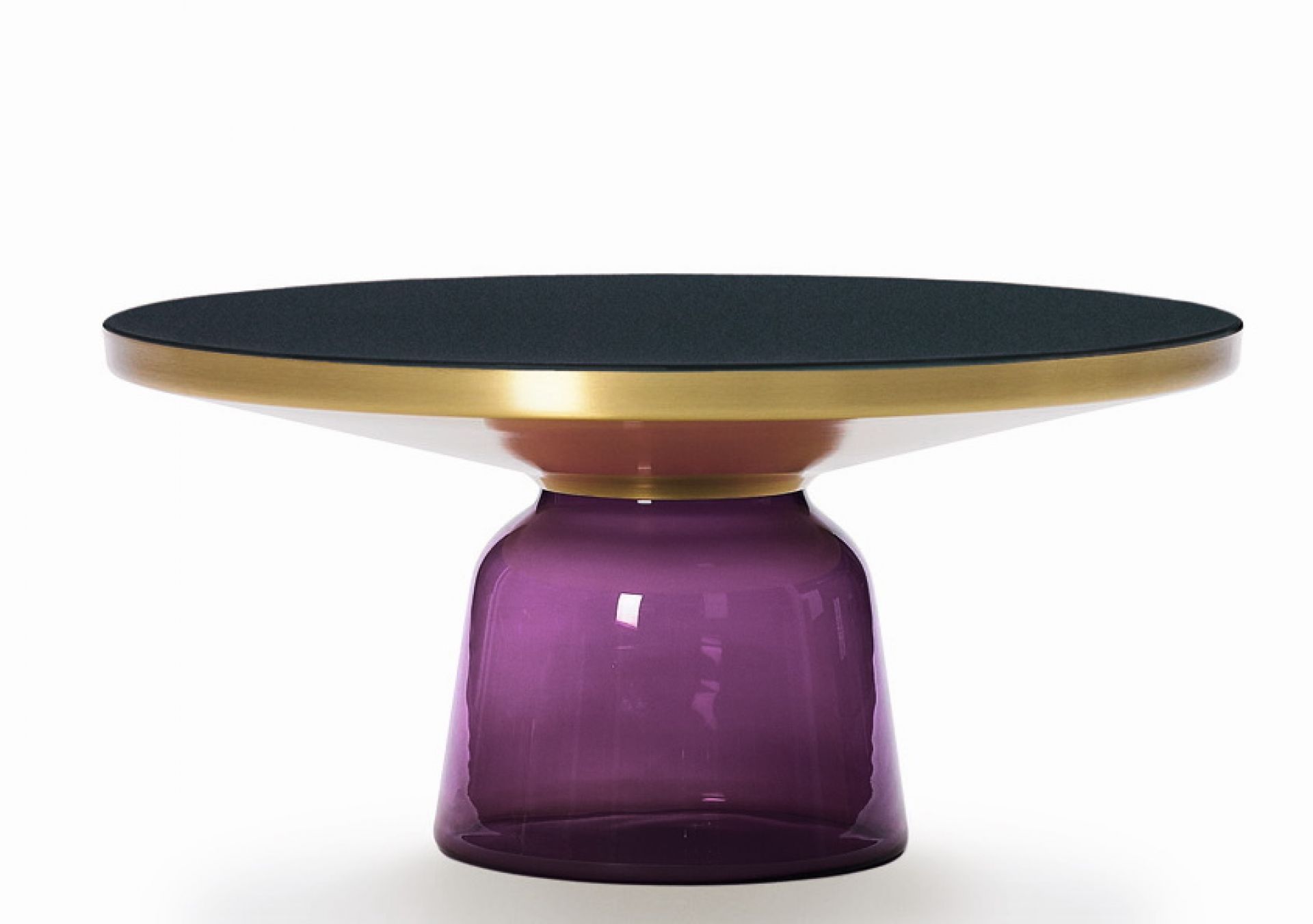 Bell Coffee Table Brass ClassiCon Amethyst-purple