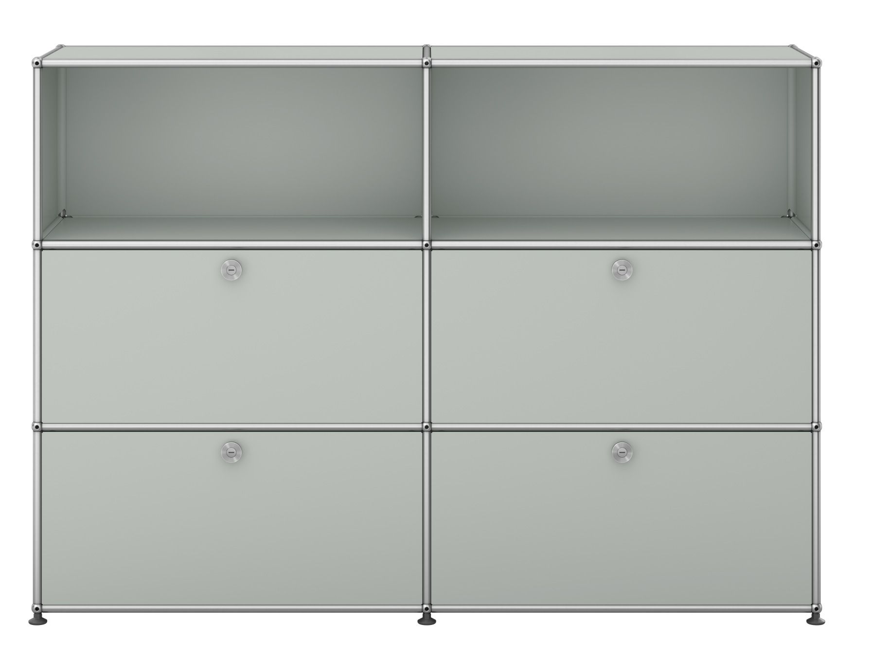 USM Haller sideboard / highboard with 4 flaps - QUICK SHIP light grey