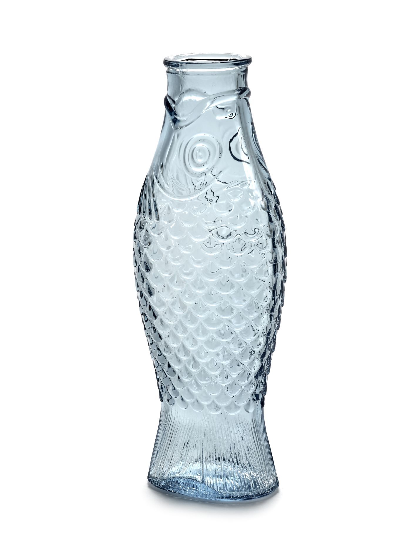 Fles Bottle Fish blue Serax