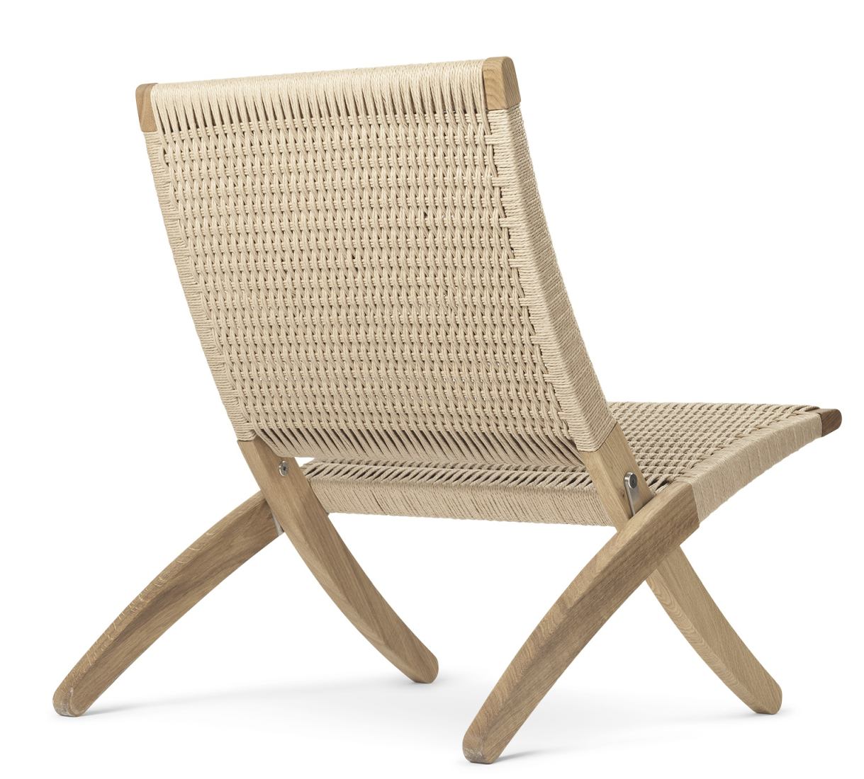 Cuba Paper Cord wickerwork armchair OAK OILED Carl Hansen & Søn SINGLE PIECES