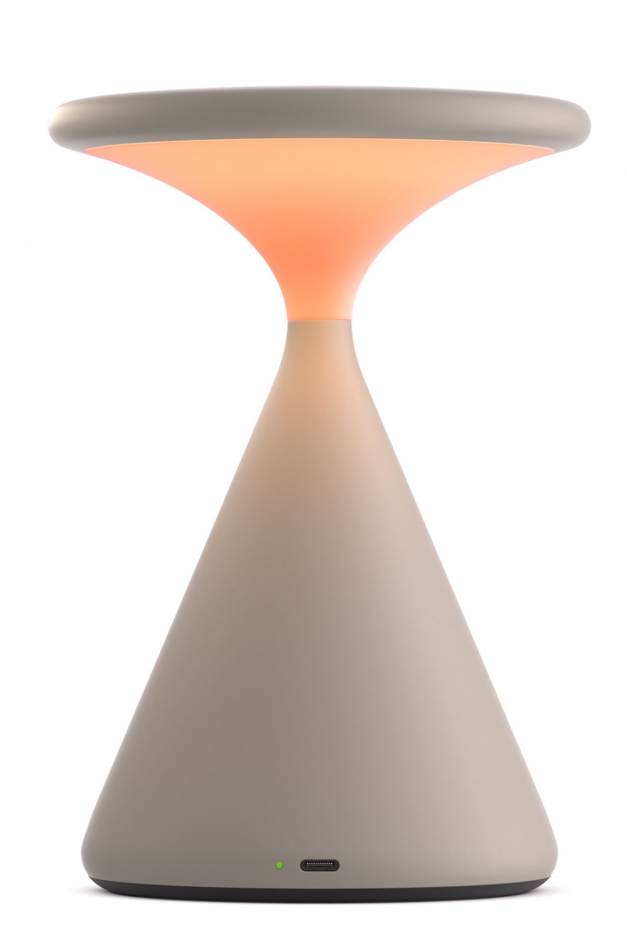 Salt Battery Lamp / Table Lamp Grey sand-white