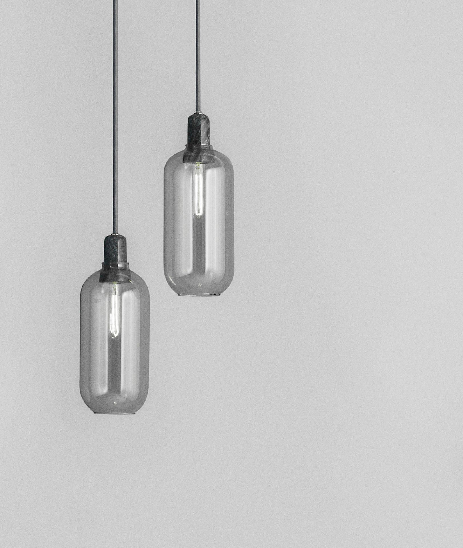 Amp Lamp Pendant light Normann Copenhagen Smoke/Black Ø 11,2 cm